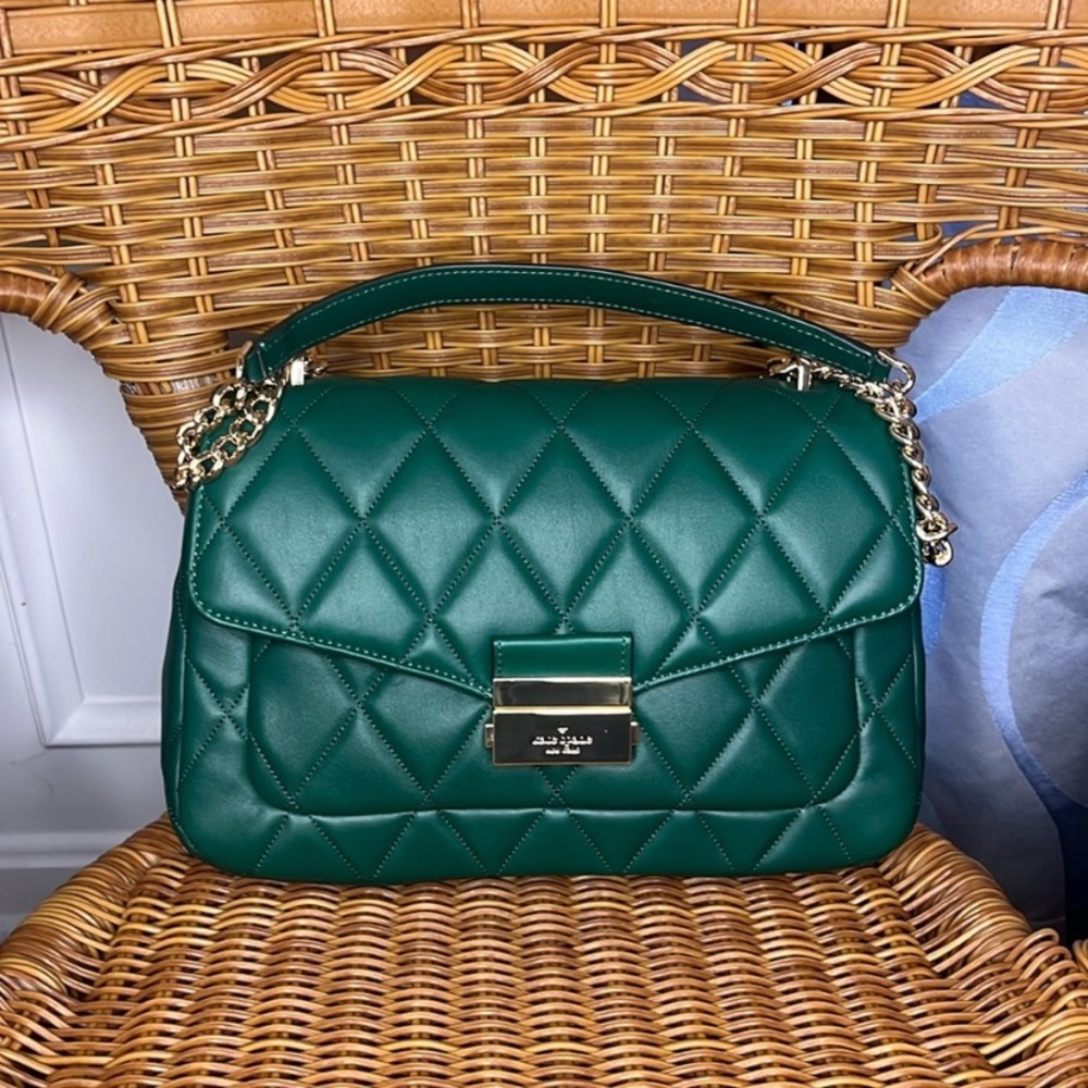 Kate Spade Carey Flap Quilted Medium Shoulder Crossbody Bag - Picture 7 of 14